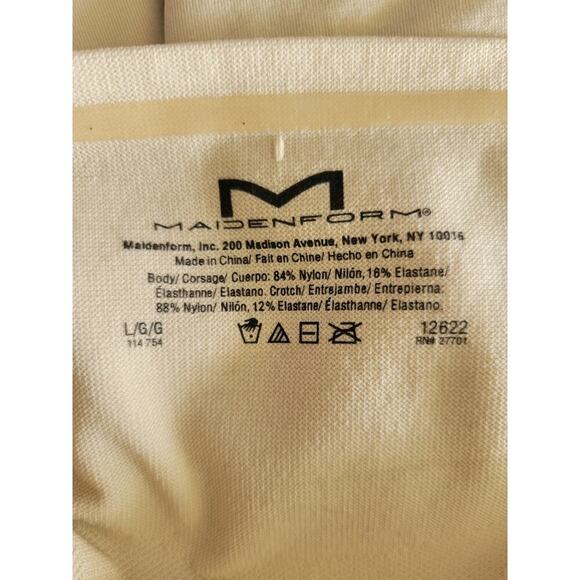 Maidenform High Waisted Thigh Slimming Shapewear‎ Shorts Size Large Nude - Picture 8 of 8